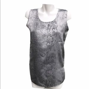 Chianti Sleeveless Metallic Tank Top